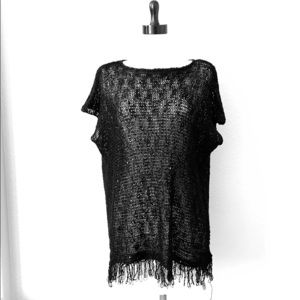 Justin & Taylor black poncho